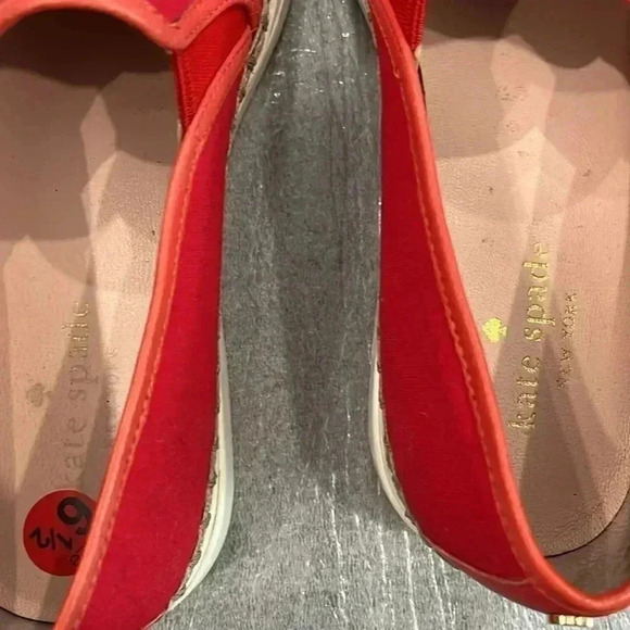 ❤️Host Pick❤️[US6.5]Kate Spade Red  Slip On Fashion Sneaker - Picture 2 of 9